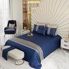 Stoa Paris Crown of Versailles 6 Piece Bedsheet Set Colour Navy