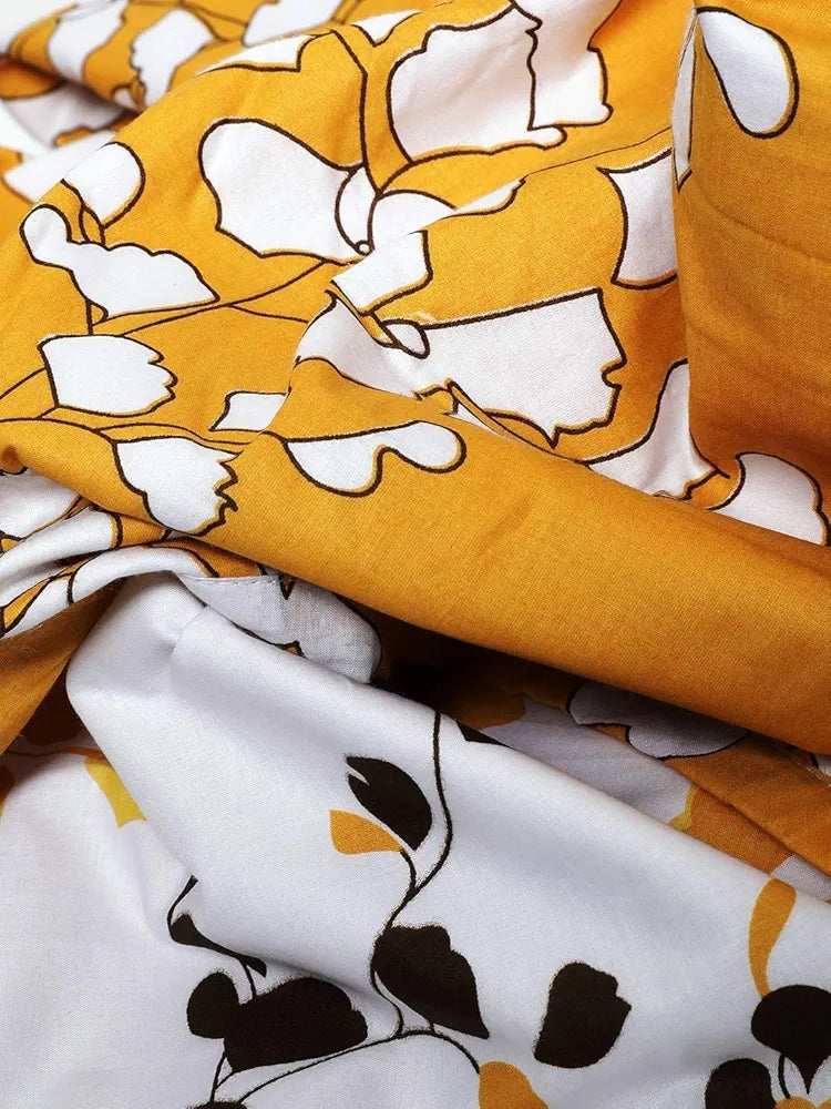 Trance Home Linen 150 GSM Pure Cotton Reversible Dohar Single Bed Size | AC Blanket Comforter | Soft Light-Weight Bed Blanket 