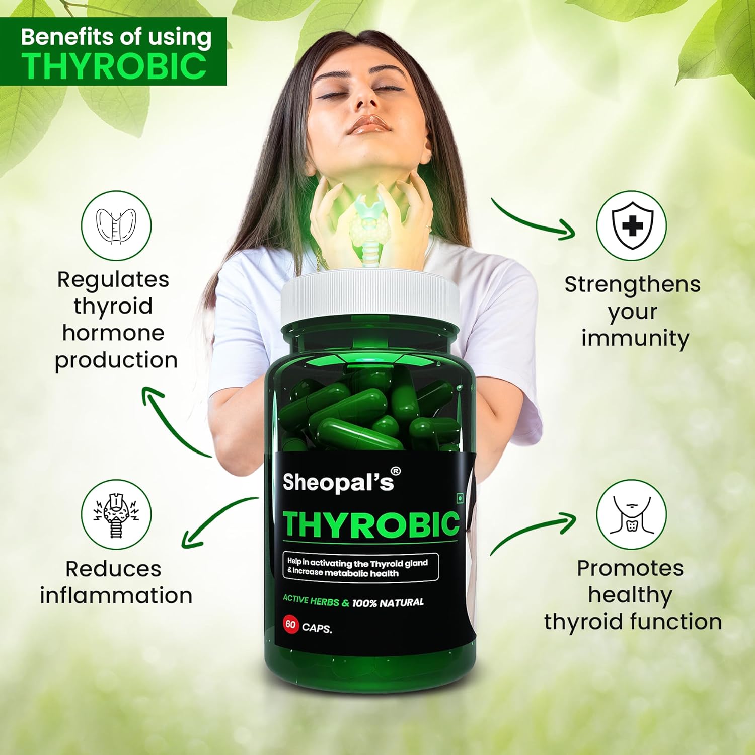 Sheopal's Metabolic Wellness Herbal Capsules - 60 caps - Swadesii