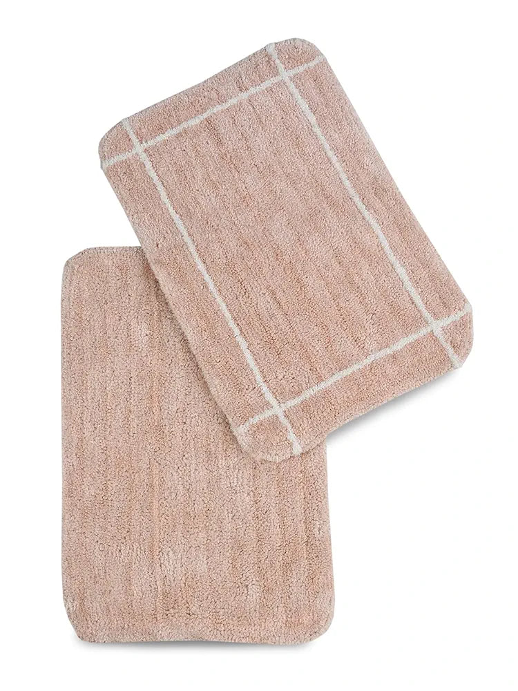 SASHAA WORLD Set of 2 Microfiber Bathmat 