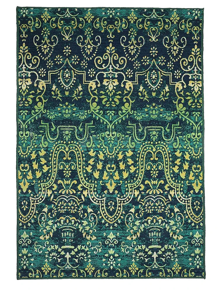Status Contract 3D Printed Carpet Rug Runner with Anti Slip Backing , Polyester
