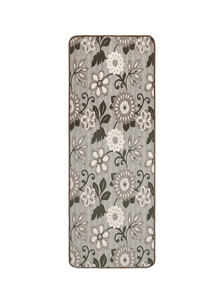 Saral Home Noureau Floral Soft Cotton Durable & Washable Multipurpose Runner for Home/Kitchen/Living Area/Lobby/Office with Anti Skid Backing 