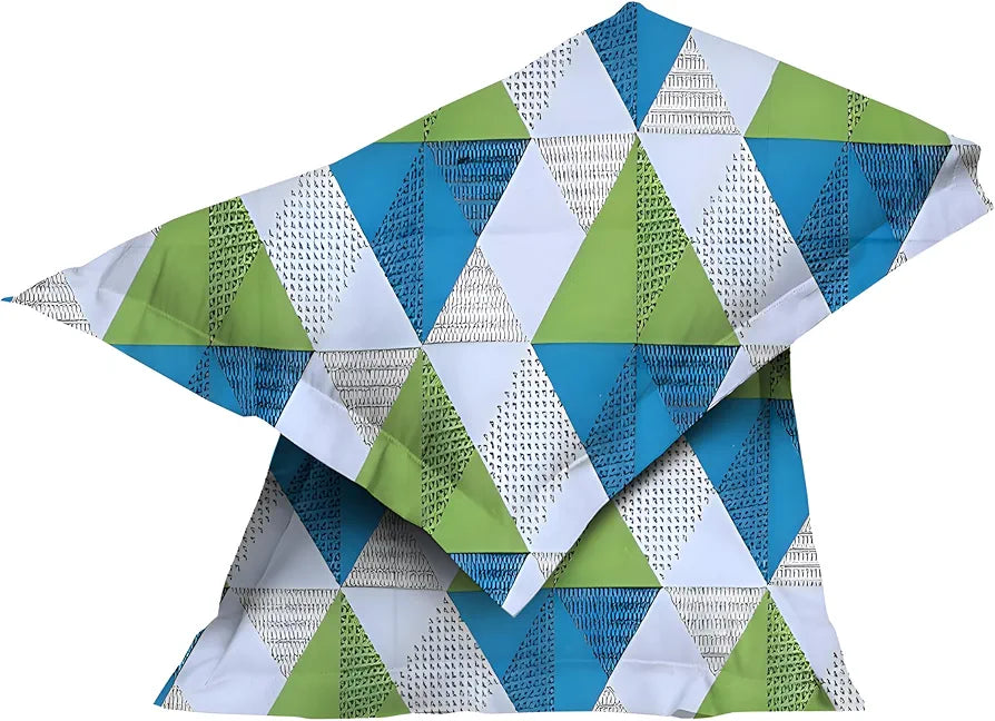 Polycotton 220 TC Floral Printed King Size Double Bedsheet with 2 Pillow Covers, 