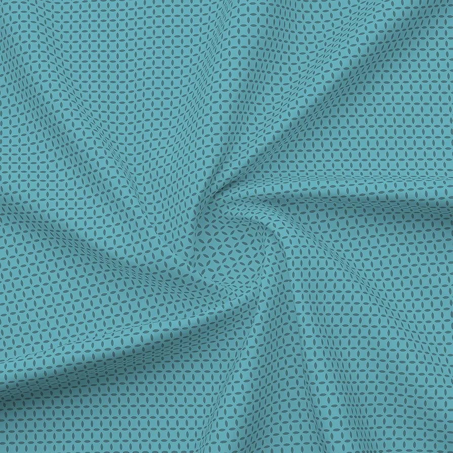 Layers Illuminating Homes 100% Cotton Bedsheet Set for All Seasons - Lightweight, Moisture Absorbent, Machine Washable & Easy to Care - 144 TC - Queen Size 