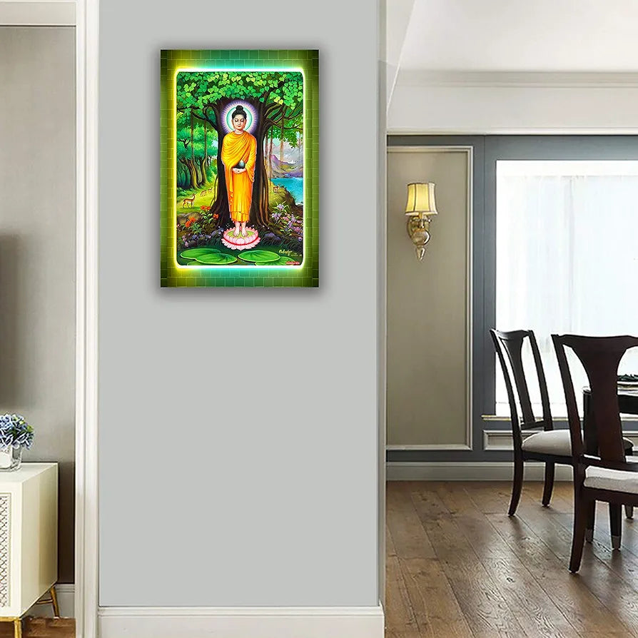 Rangoli MDF Wall Stick Decorative Panel 12x18 Wall Art for Home, Living Room, Bedroom, Office & Decoration. P-1, Design-26