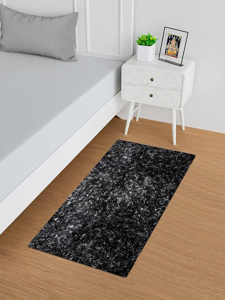 Kuber Industries 22x55 Bedside Runner for Bedroom & Living Room | Lexus Anti Skid Home Decor Carpet Runner for Kitchen | Gray