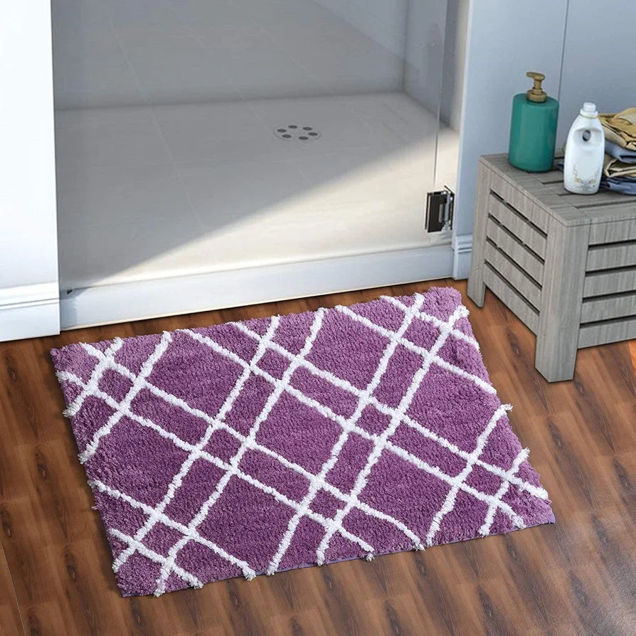 AEROHAVEN™ Glorious Super Soft Microfiber Abstract Designer Anti Slip Bathmat - 40 X 60 CM 