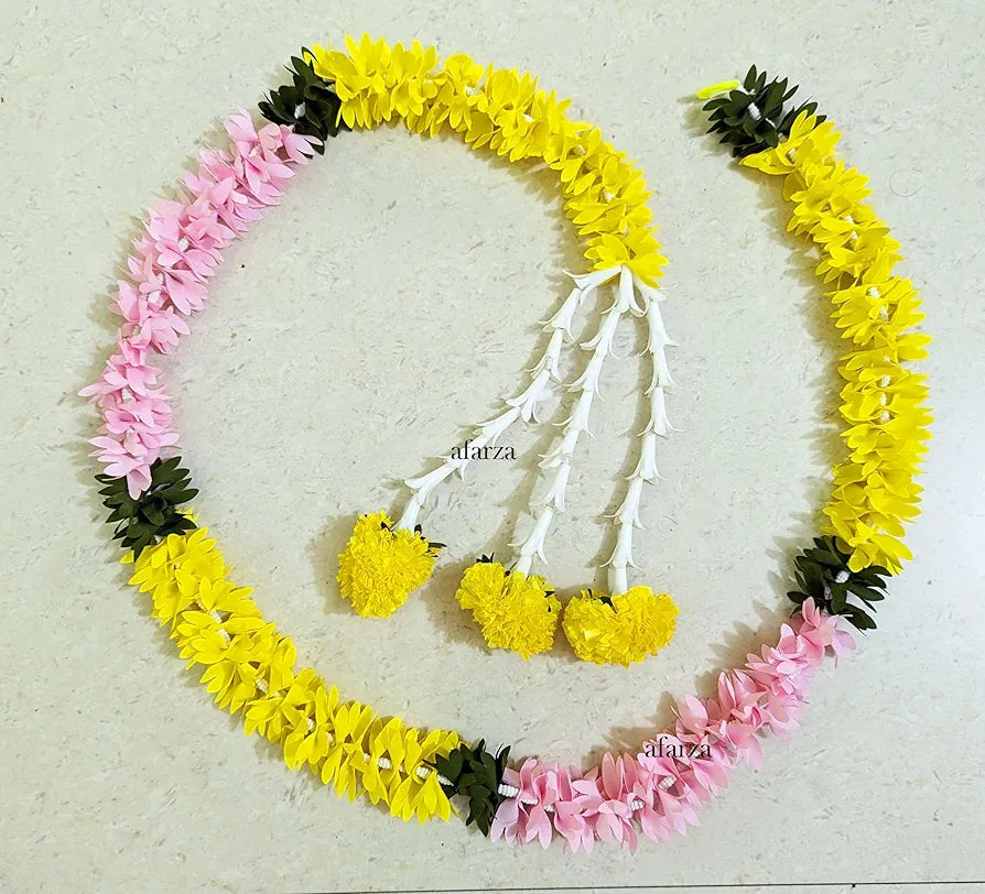 AFARZA; CHOICE GOOD FEEL GOOD Artificial Flower Garland Toran For Door Entrance Home Decoration Hanging 4Pieces 5Ft 