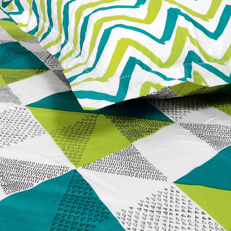 Divine Casa 144 TC 100% Cotton Bedsheet King Size Bed, King Size Bedsheet with 2 Pillow Covers 