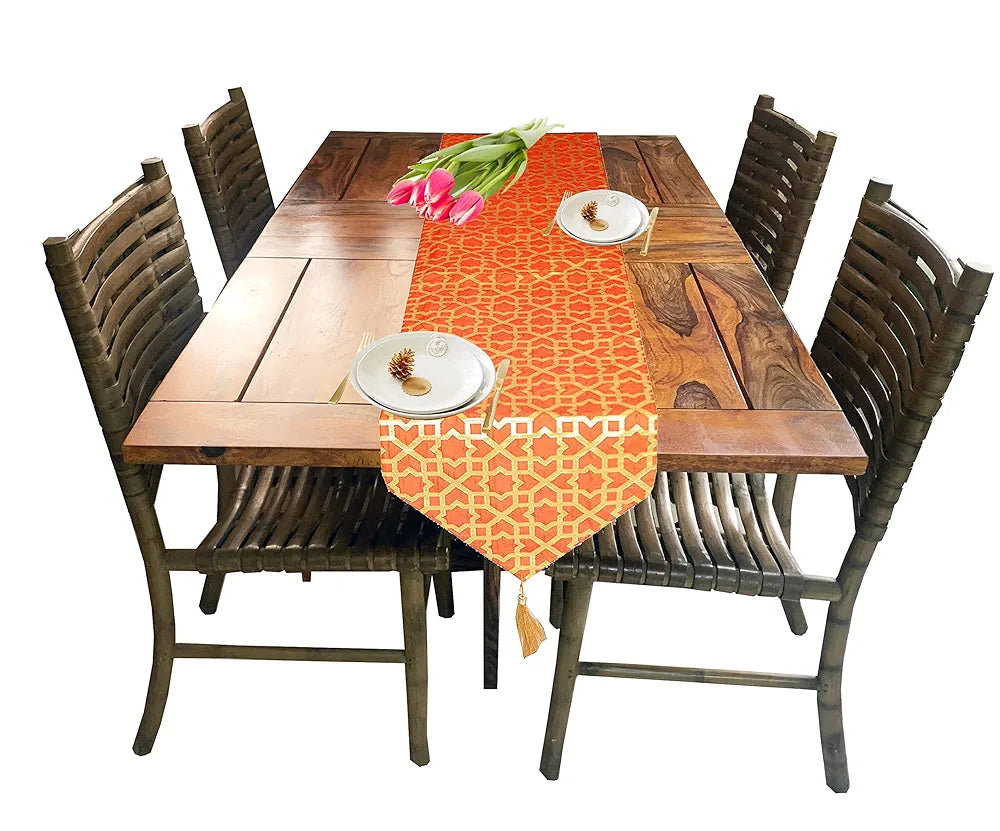 PINK PARROT Durable Dopian Jacquard Table Runner 12