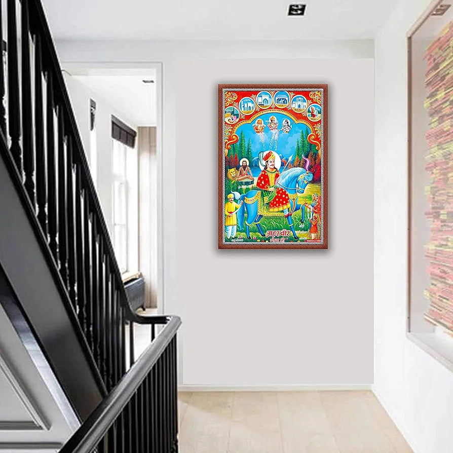 Rangoli MDF Wall Stick Decorative Panel 12x18 Wall Art for Home, Living Room, Bedroom, Office & Decoration. P-1, Design-11