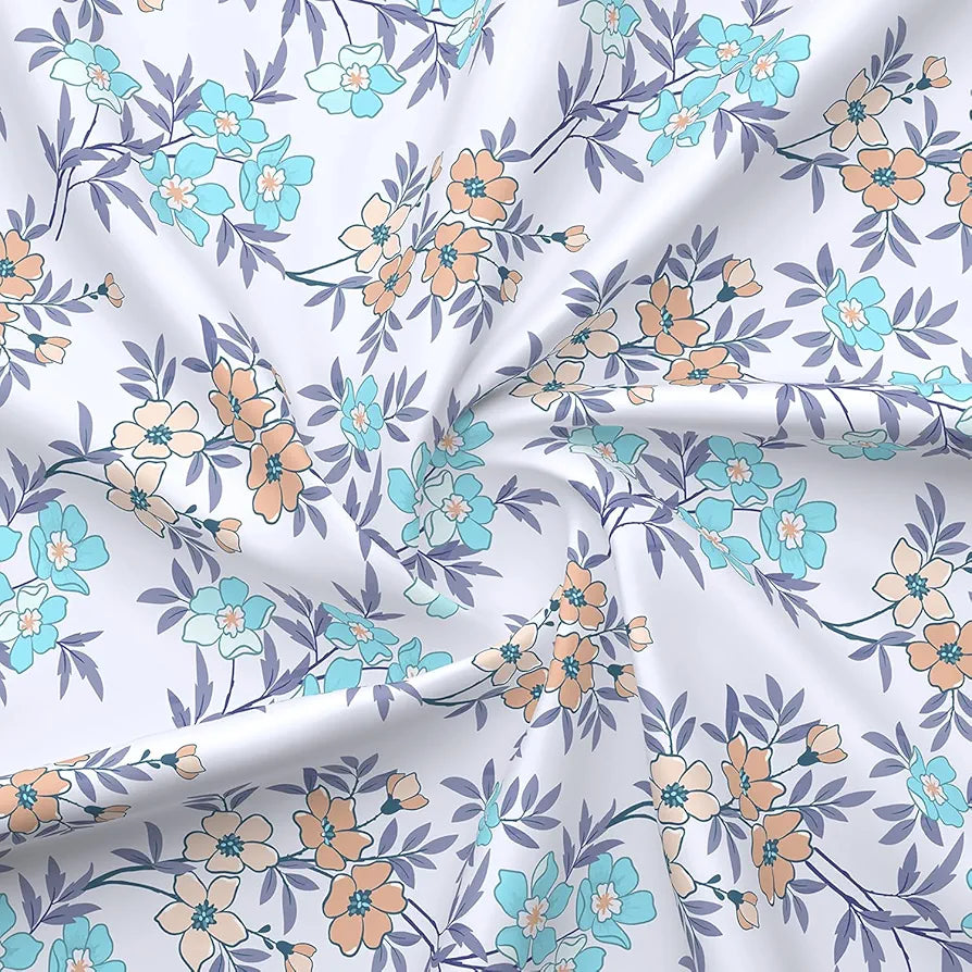 Layers Basicx 100% Cotton Bedsheet Set for All Seasons - Lightweight, Moisture Absorbent, Machine Washable & Easy to Care - Gift for Housewarming & More - 120 TC - Queen Size 