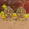 Laxmi Ganesh Set Idol Showpiece Metal Gold Plated Lakshmi Ganesha Idols