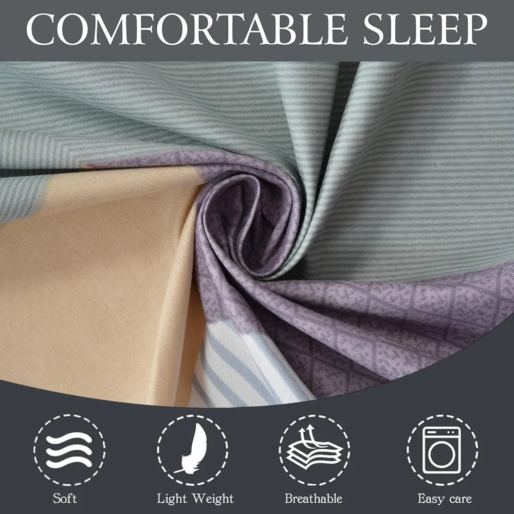 FRESH FROM LOOM Soft Microfiber Fitted Floral Bedsheet King Size Bed With Two Pillow Cover | Elastic Fitted Bed Sheets | Mattress Tuck In Bed Covers , 144 Tc