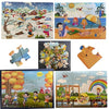 Zudo Toys The Jigsaw Puzzle Factory Four Seasons Puzzle Game 4-in-1 Pack for Adults and Kids