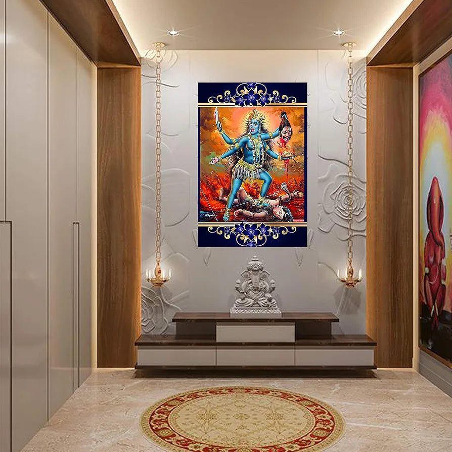 Rangoli MDF Wall Stick Decorative Panel 12x18 Wall Art for Home, Living Room, Bedroom, Office & Decoration. P-1, Design-18