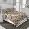Decomizer Soft Glace Cotton King Size Ac Blanket 1 Flat Bedsheet and 2 Large Pillow Covers Beige Anokhi