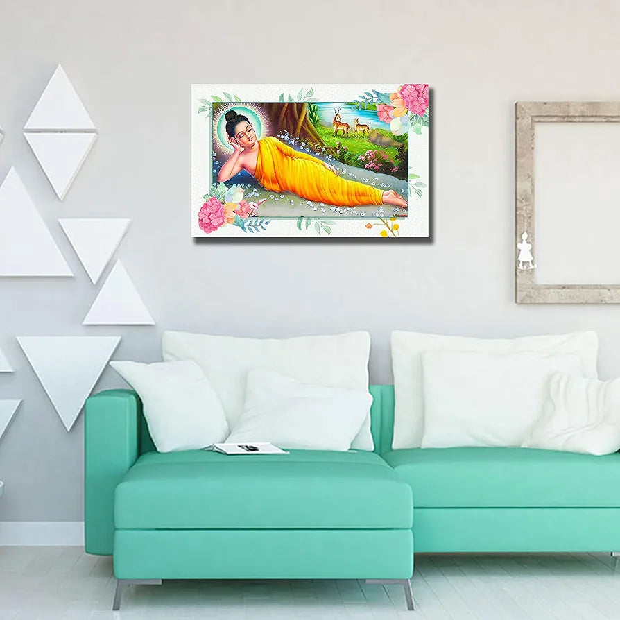 Rangoli MDF Wall Stick Decorative Panel 12x18 Wall Art for Home, Living Room, Bedroom, Office & Decoration. P-1, Design-27