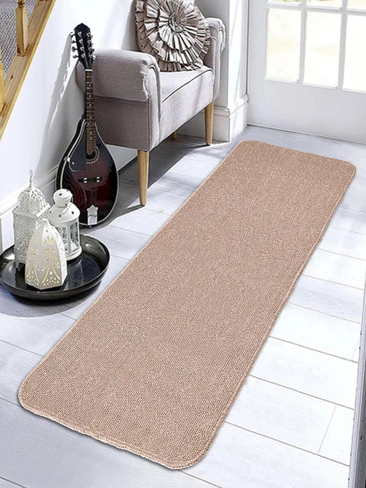 Saral Home Solid Soft PP Yarn Durable & Washable Multipurpose Runner | Quick-Drying Runners for Home/Kitchen/Living Area/Lobby/Office Entrance with Anti Skid Backing 