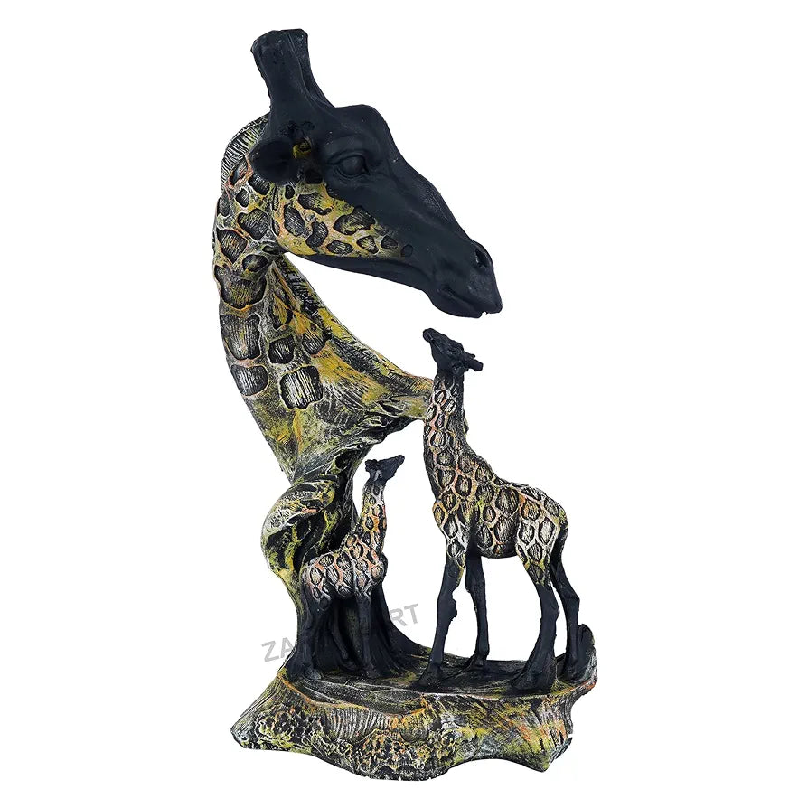 zart Statue of Giraffe Sculpture for Home/Office/Cafe/Hotel Decor Decorative Gift Showpiece 