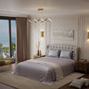Stoa Paris Satin Bedsheet King Size Bed Premium Bedding Set with 2 Pillow Cover Colour Grey