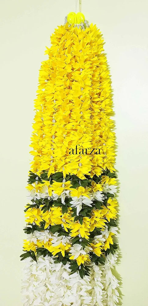 Afarza; Choice Good Feel Good Artificial Flower Garland Toran For Door Entrance Home Decoration Hanging 4 Pieces 5 Feet 
