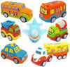 FunBlast Kids Pull Back Vehicles Push and Go Crawling Toy Car for Kids & Children (Set of 7 Pcs)