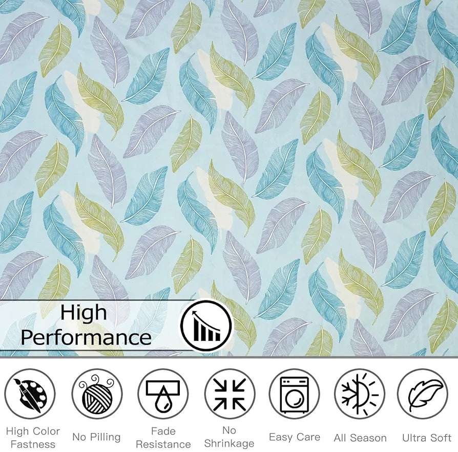 Fresh From Loom Microfiber Soft Cotton Queen Size Bedsheet for Double Bed |200 TC Hypoallergenic Soft Bed Sheet with 2 Pillow Cover | Anti Fade Printed Bed Cover 