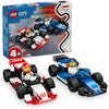 Lego City F1 Williams Racing & Haas F1 Race Cars Vehicle Toy Set 60464 Building Blocks Toys for 4+ Gift for Boys and Girls