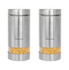 Femora Metallic Clear Glass Kitchen Storage Jar | 1300 Ml | Set of 2