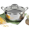 Vinod Platinum Triply Stainless Steel Saucepot with Lid - 1.8 Litre, 18 cm | 2.5mm Thick | SAS Bottom | Biryani Pot