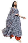 Janasya Women Georgette Kurta With Palazzo & Dupatta