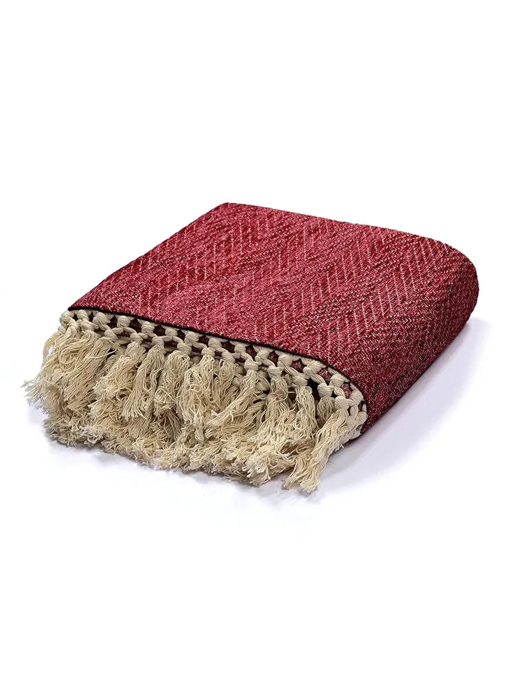 SARAL HOME EASY LIVING Home Polyester Chenille Sofa Throw 