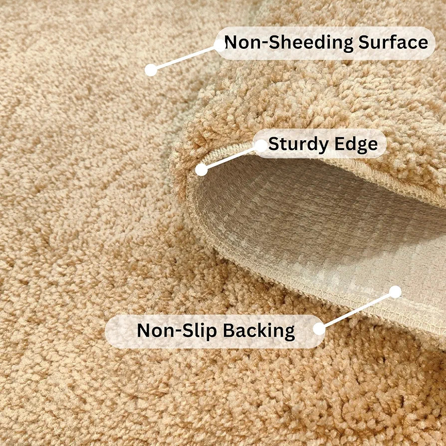 ishro home Premium Fuzzy Shag Carpet for Hall, Rugs for Living Room, Carpets for Living Room | Machine Washable – Soft, Stylish, and Built to Last | 