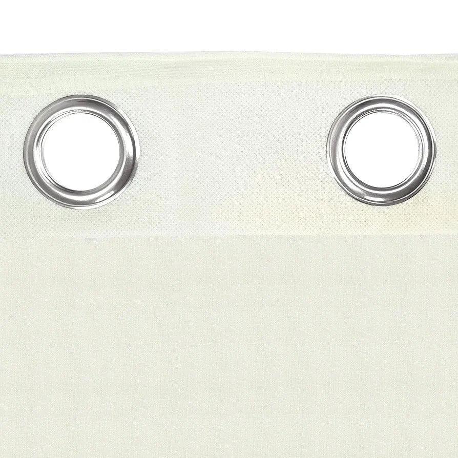 Divine Casa Sheer Window Curtains Pack of 2 | 5 Feet | Textured Abstract Pattern | Lightweight & Airy | Elegant Semi Transparent Fabric for Natural Light | Fine White