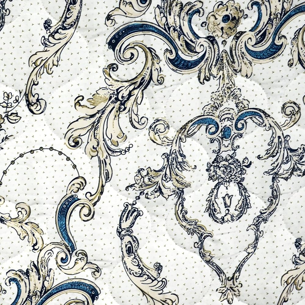 Divine Casa Microfibre Mild Winter 120 GSM Printed Reversible Single Bed Size Quilt Comforter Blanket - 