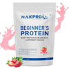 Nakpro Beginners Whey Protein Concentrate Strawberry Flavour - 1000 gms
