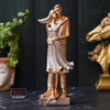 Ecraftindia Romantic Hugging Couple Statue Human Figurines Decorative Showpiece