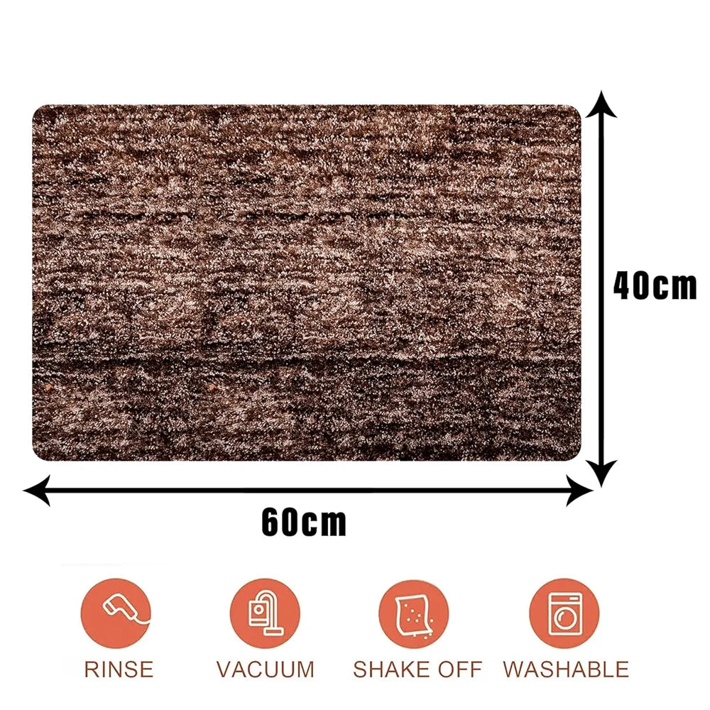 Kuber Industries Door Entrance Mat for Floor Home Entrance Colour Brow ...