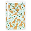 Divine Casa Pure Cotton Printed Single Dohar 120 GSM Soft & Lightweight Throw Blanket Colour Water Blue