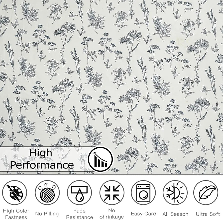 FRESH FROM LOOM Floral XXL Microfiber Soft Cotton Bedsheet for Double Bed |240 TC King Size Bed Sheet with 2 Pillow Cover | Hypoallergenic Bedsheet| Printed Bed Cover 