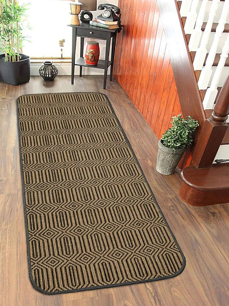 Saral Home Joda Printed Soft Jute Durable & Washable Multipurpose Runner for Home/Kitchen/Living Area/Lobby/Office with Anti Skid Backing 