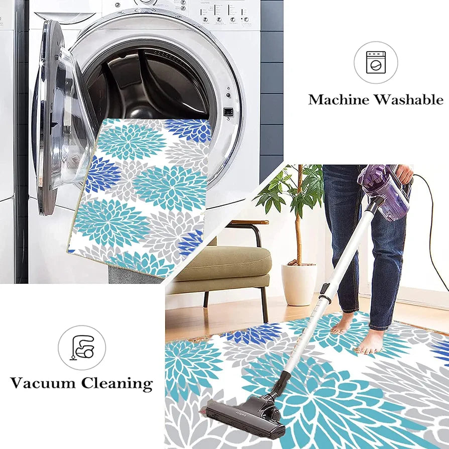 ishro home Premium Kitchen Mats for Floor | Kitchen Runner for Floor | 2 Pcs Set | Anti-Skid & Machine-Washable | 