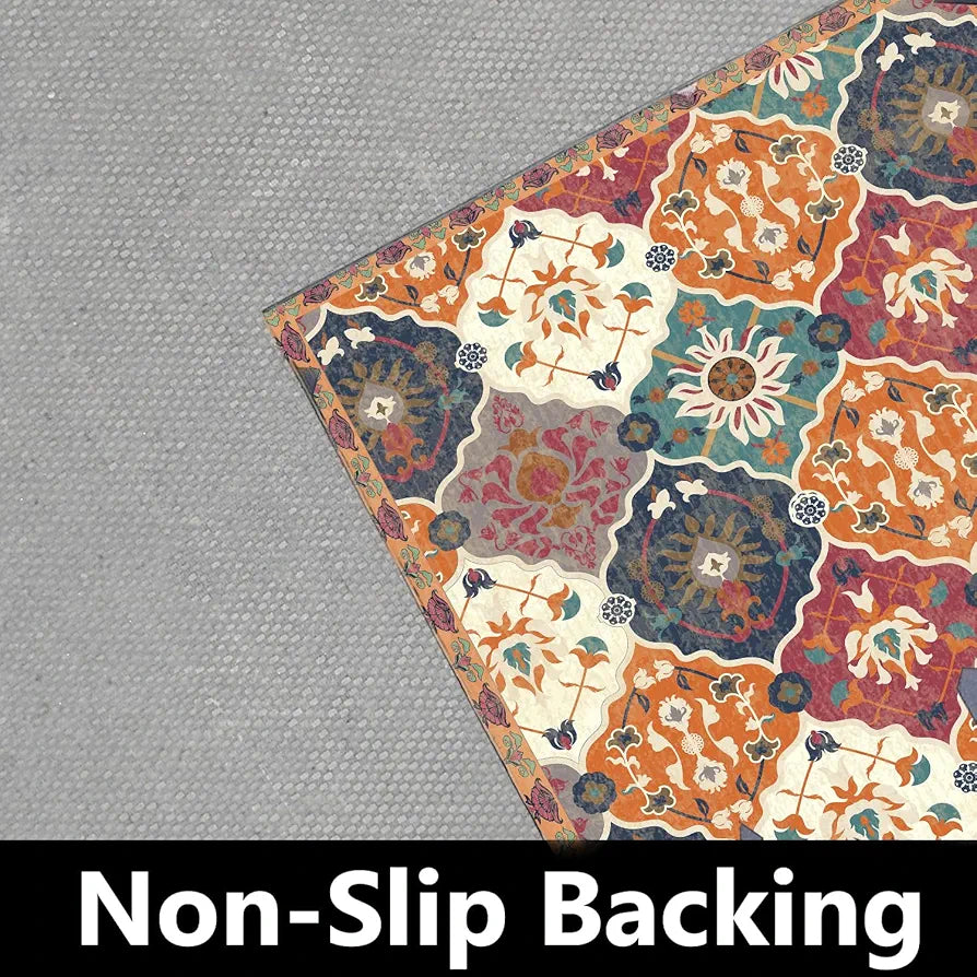 ishro home 3 x 5 Feet 3D Jet Multi Printed Carpet Rug Runner and Carpets for Bedroom/Living Area/Home with Anti Slip Backing 