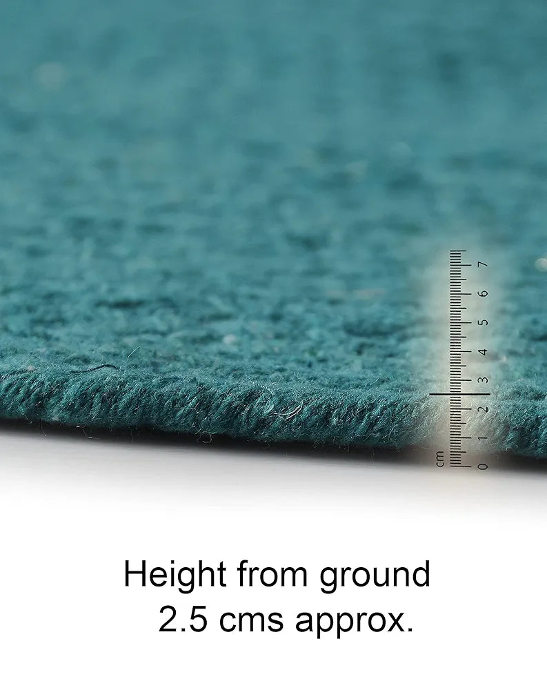 SASHAA WORLD Round Hand Braided Cotton Reversible Rug 