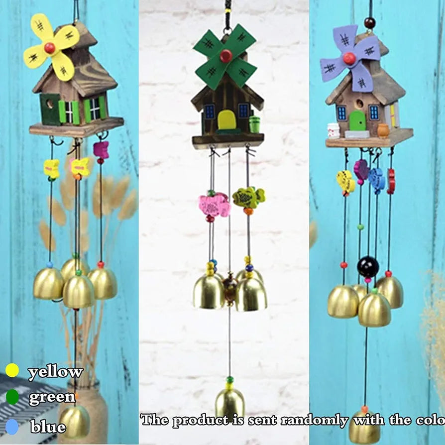 TIMESETL Wood Coper Wind Chime for Home Bedroom Balcony garden Etc.. for 