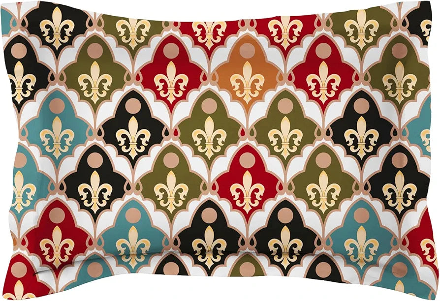 144 Tc Microfiber Jaipuri Single Bedsheet  with Pillow Cover for Your Home, Multicolour