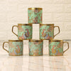 Femora Bone China Gloden Tea Cup | Wandering Peacock | 180 Ml