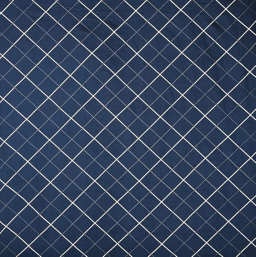 THE HOME STYLE Cotton Feel Glace Cotton Printed Double Bed Bedsheet With 2 Pillow Cover 300 TC_90X100 Inches 