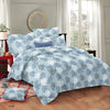 Trance Home Linen Zippered 100% Cotton 144 TC Duvet Cover for Quilt Blanket Queen Size Colour Fern Paradise Blue